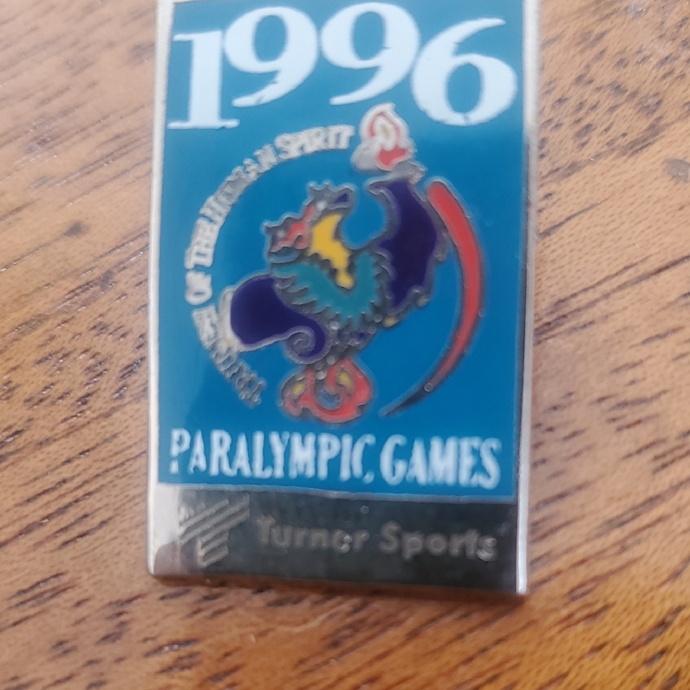 1996 Paralympic Games Pin - Blue and Silver